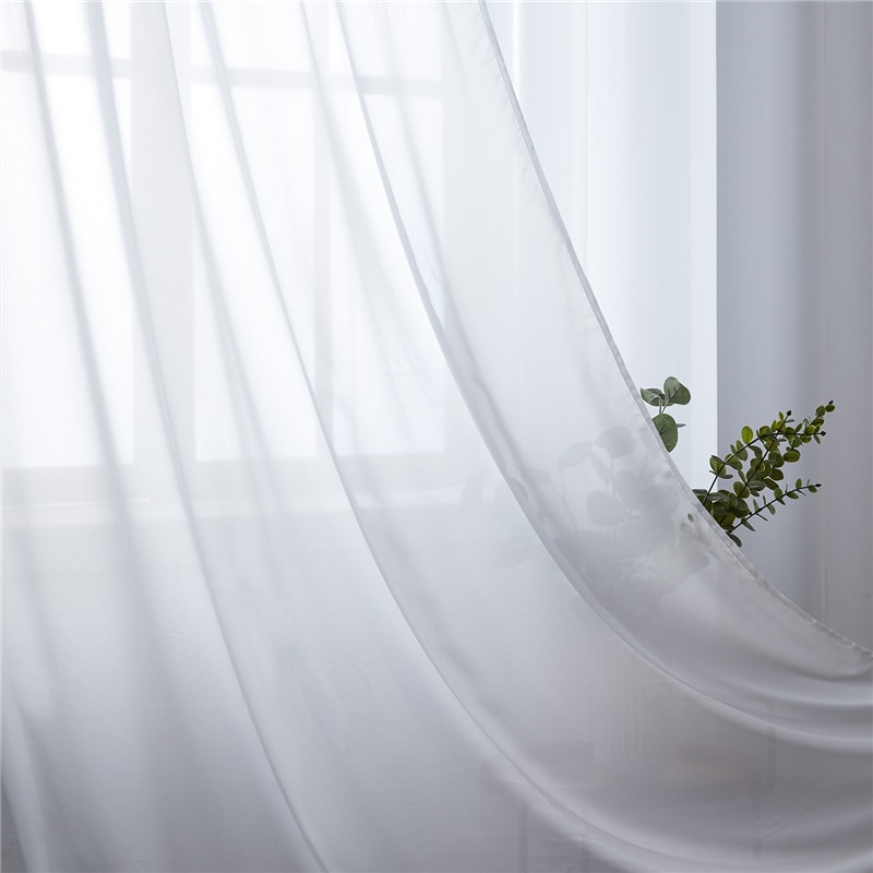 Modern Plain Voile Curtain