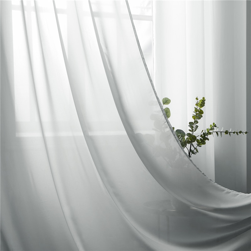 Modern Plain Voile Curtain