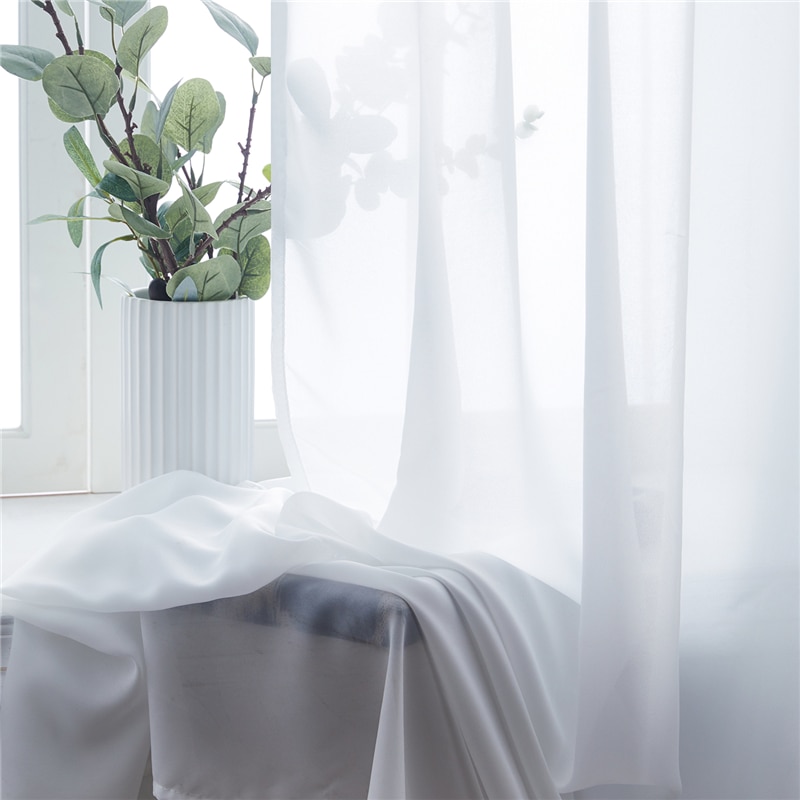Modern Plain Voile Curtain