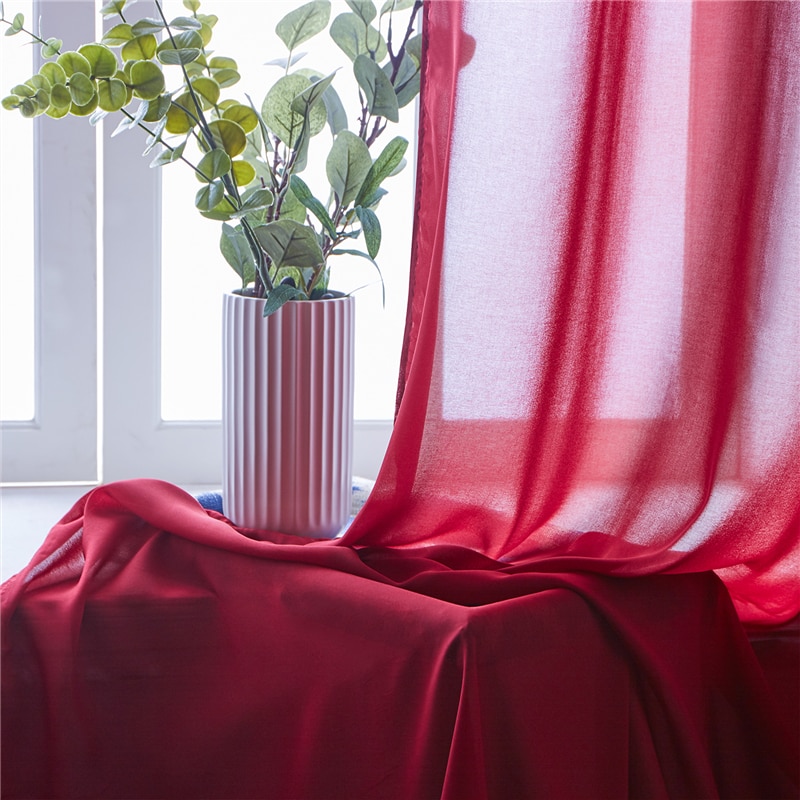 Modern Plain Voile Curtain