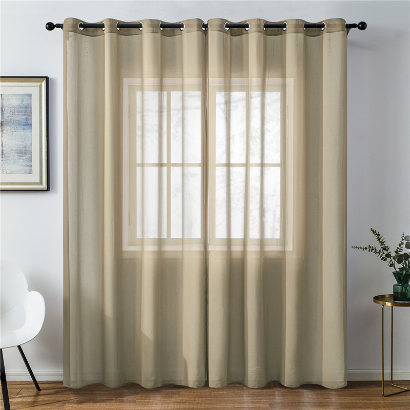 Modern Plain Voile Curtain