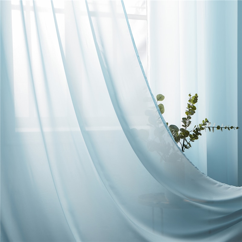 Modern Plain Voile Curtain