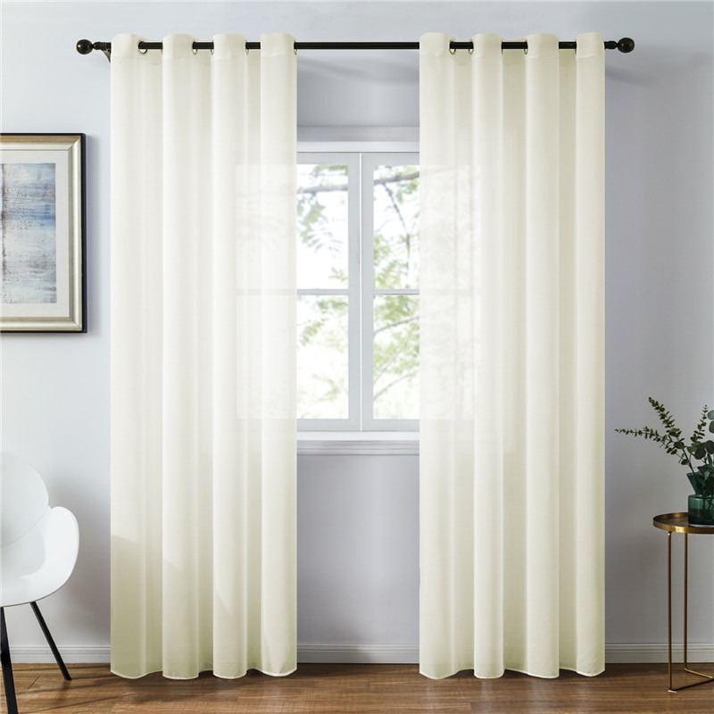 Modern Plain Voile Curtain
