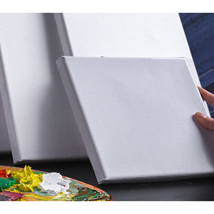 Set of 5 Cotton Canvases with Wood Frame