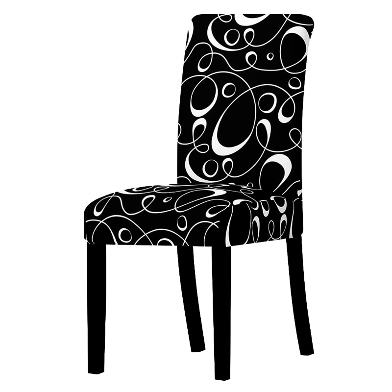 Colorful Patterned Elastic Chair Cover