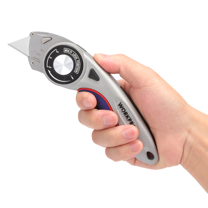 Adjustable Utility Knife with Aluminum Handle