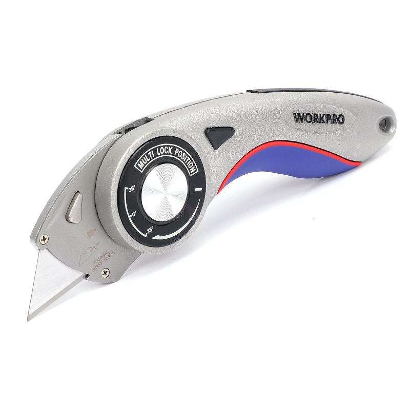 Adjustable Utility Knife with Aluminum Handle