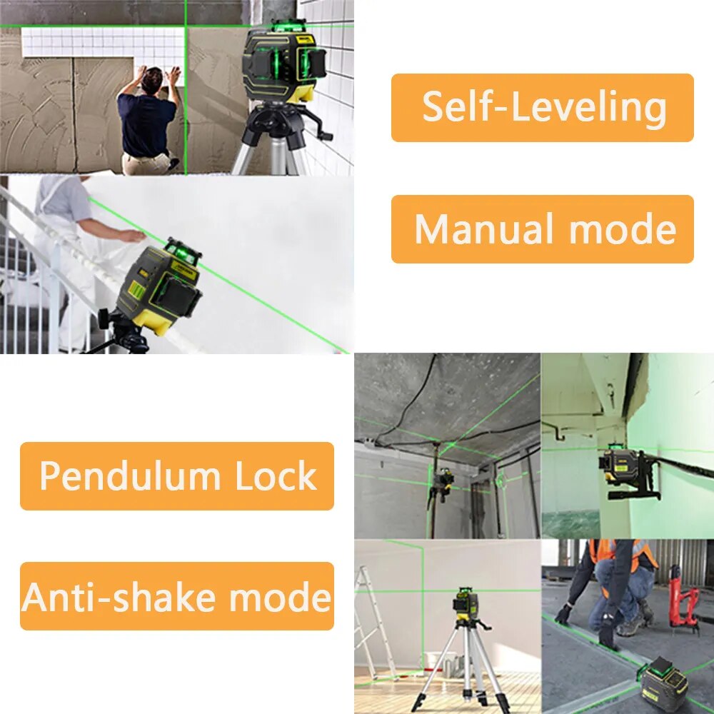 3D Green Laser Level
