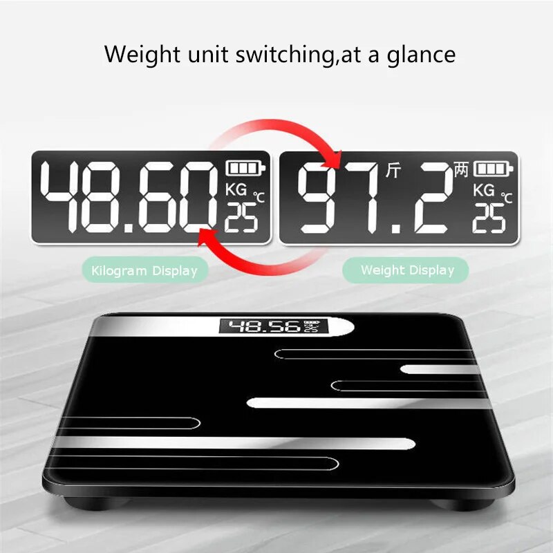 LCD Display Smart Bathroom Scale