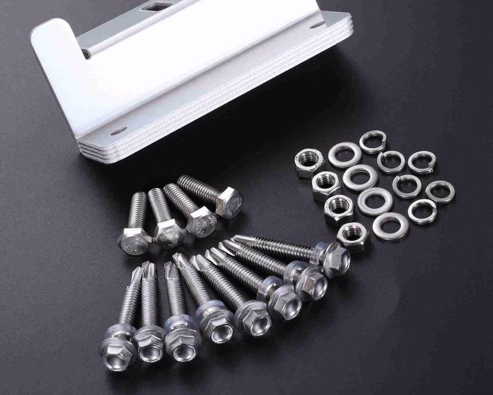 Silver Solar Panel Mounting Z-Shape Bracket