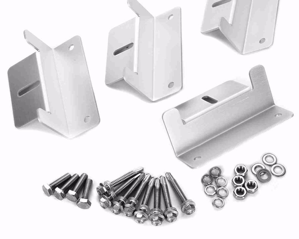 Silver Solar Panel Mounting Z-Shape Bracket