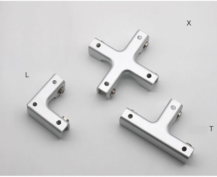 Clips and Connectors for Glass Showcase