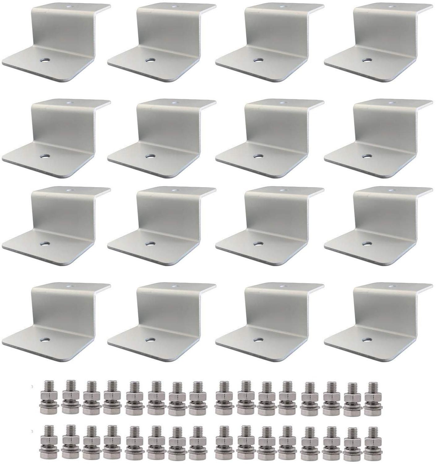 Solar Panel Z-Shape Bracket, 4 Pcs