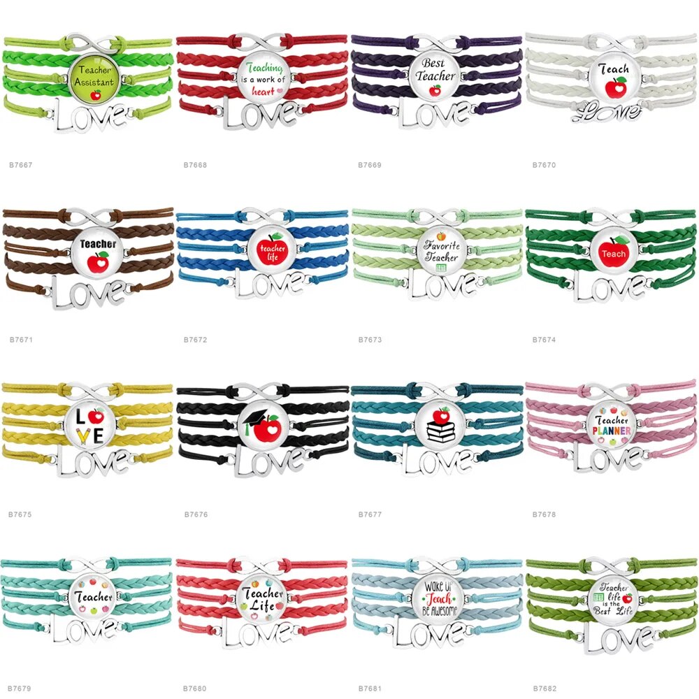 Leather Charm Bracelet For Girls