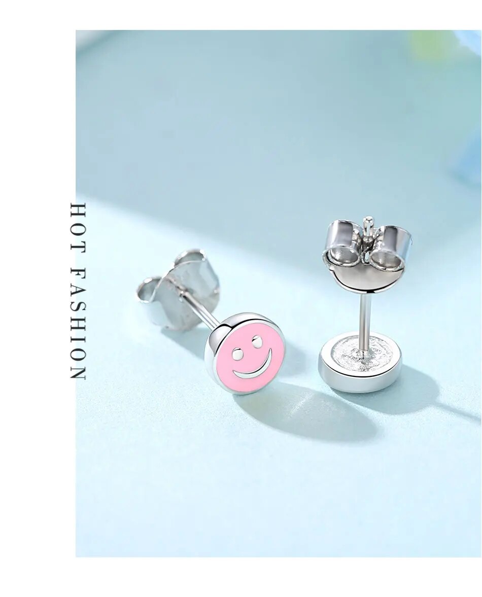 Silver Heart Earrings For Girls