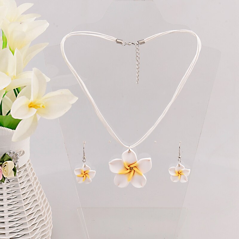Girls' Floral Necklace and Earrings
