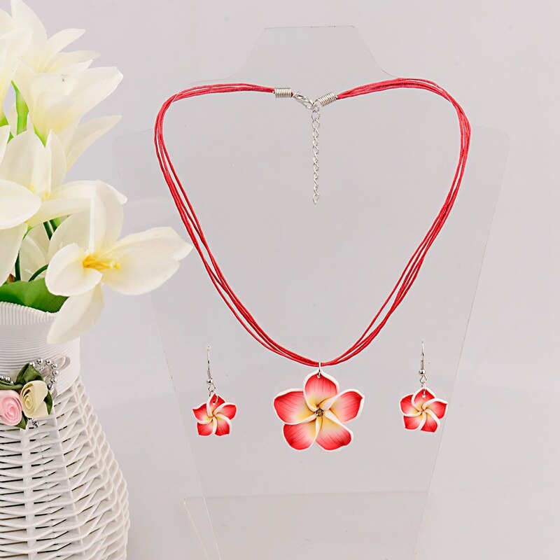 Girls' Floral Necklace and Earrings