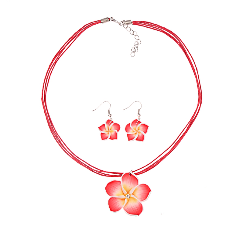 Girls' Floral Necklace and Earrings