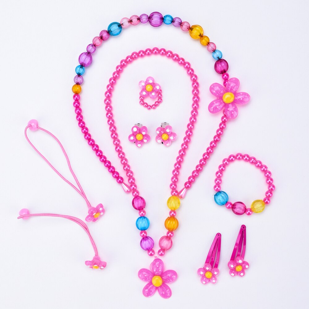 Girls' Fashion Bright Resin Jewelry Set