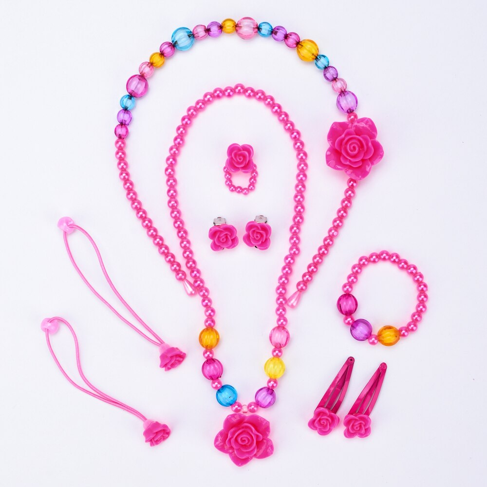 Girls' Fashion Bright Resin Jewelry Set