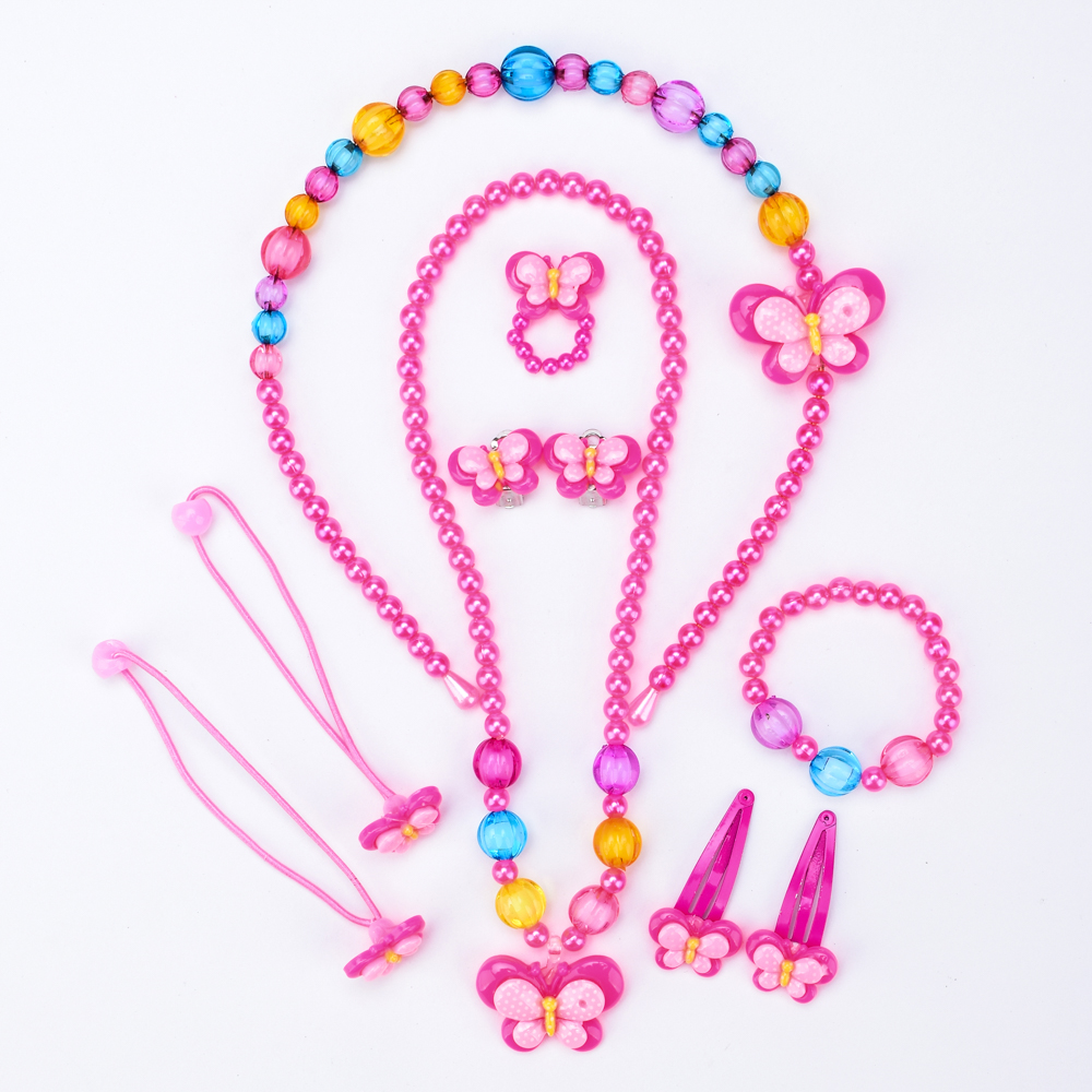 Girls' Fashion Bright Resin Jewelry Set