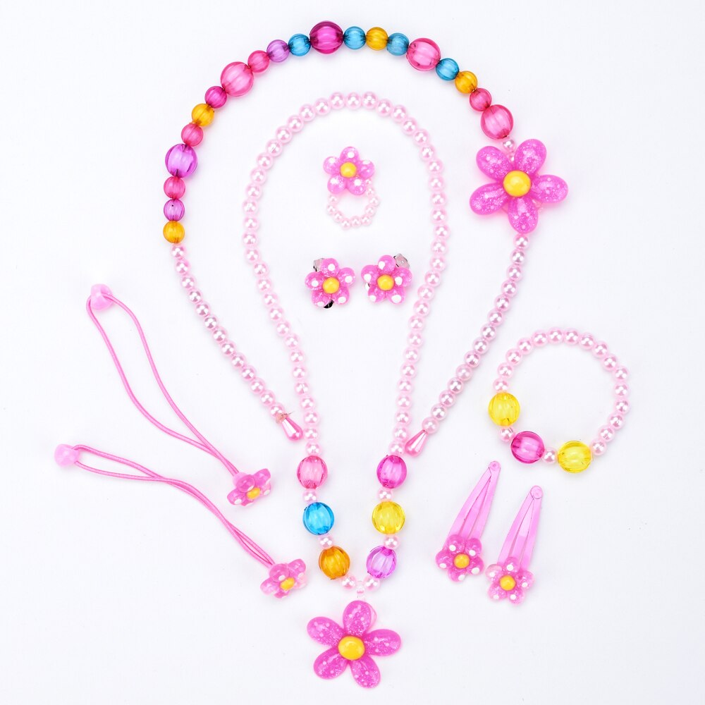 Girls' Fashion Bright Resin Jewelry Set