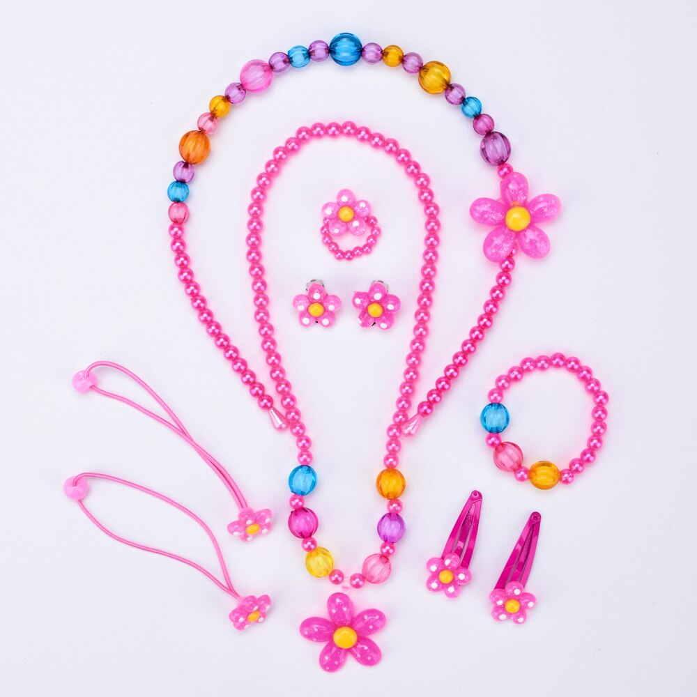 Girls' Fashion Bright Resin Jewelry Set