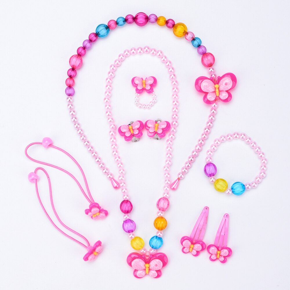 Girls' Fashion Bright Resin Jewelry Set