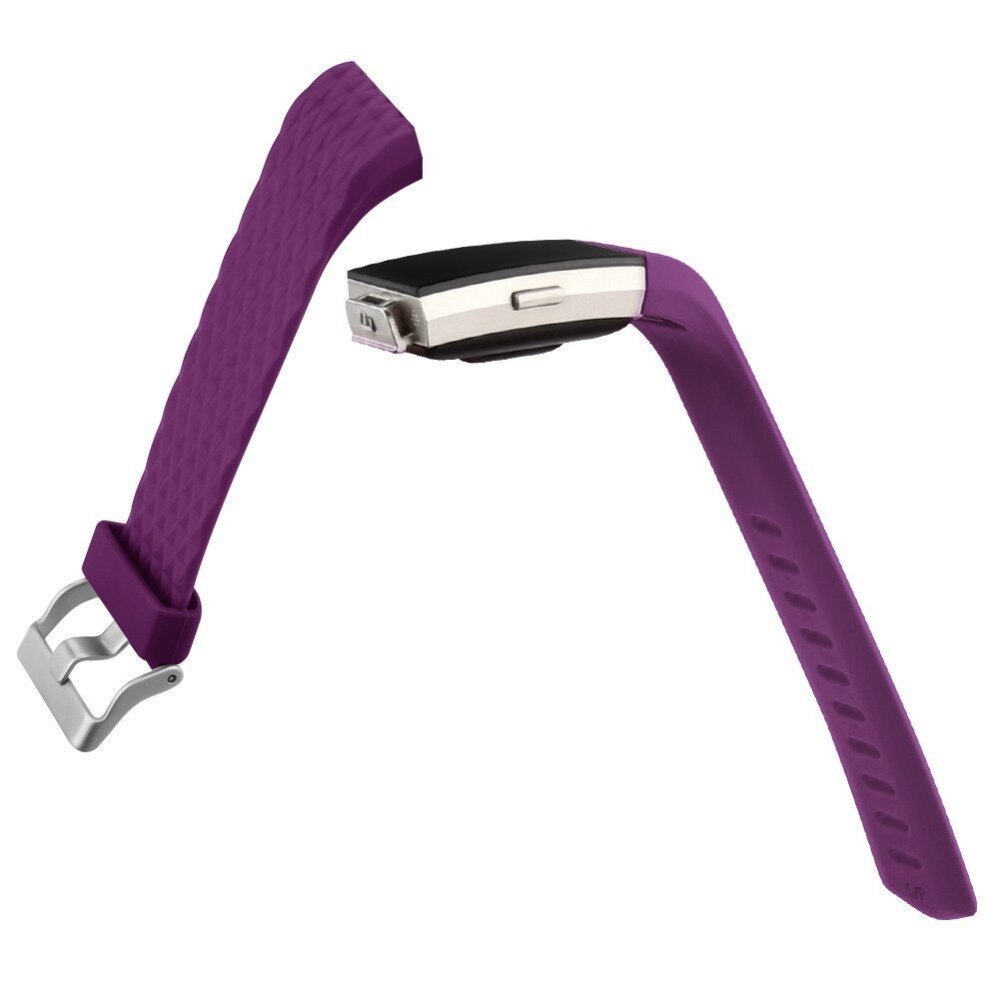 Quilted Texture Silicone Band for Fitbit Charge 2
