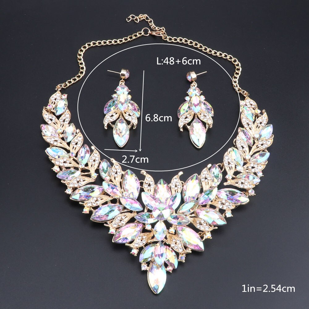 Fashion Wedding Necklace and Earring Set