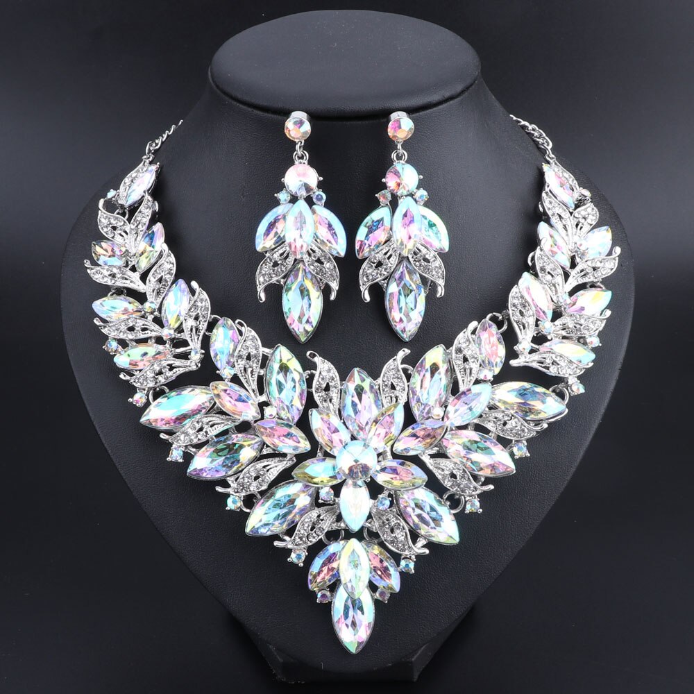 Fashion Wedding Necklace and Earring Set
