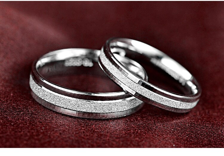 Men / Women's Minimalist Silver Weddings Rings