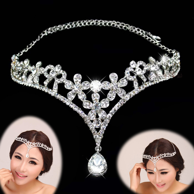 Crystal Teardrop Tiaras