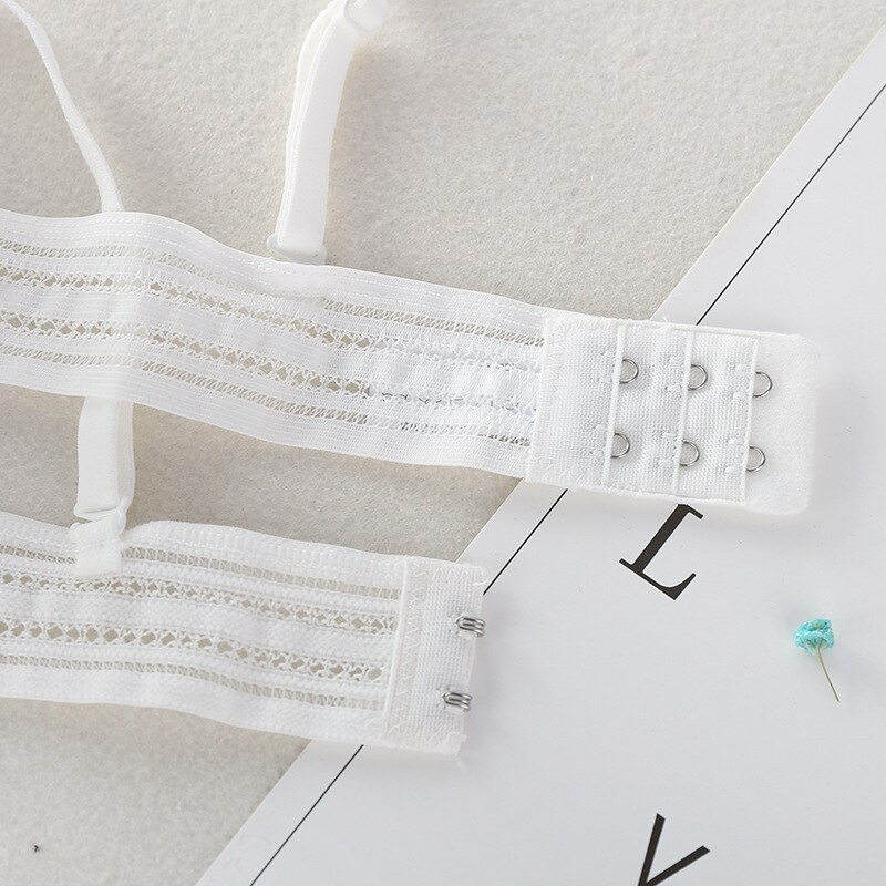 Women's French Thin Cup Wireless Push Up Bra