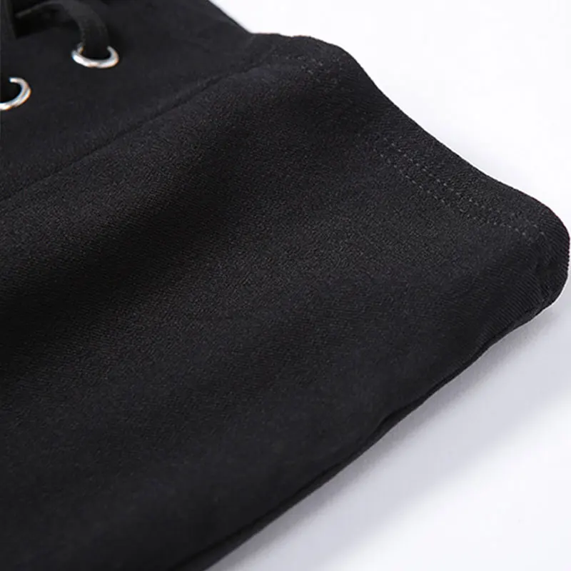 Women's Lace Up Mini Skirt