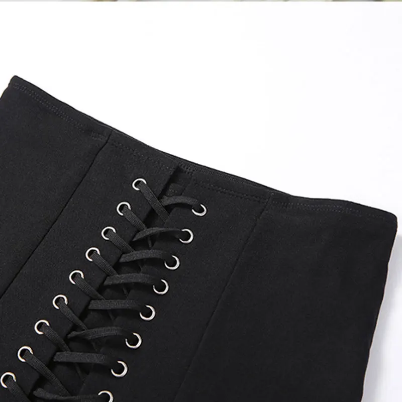 Women's Lace Up Mini Skirt