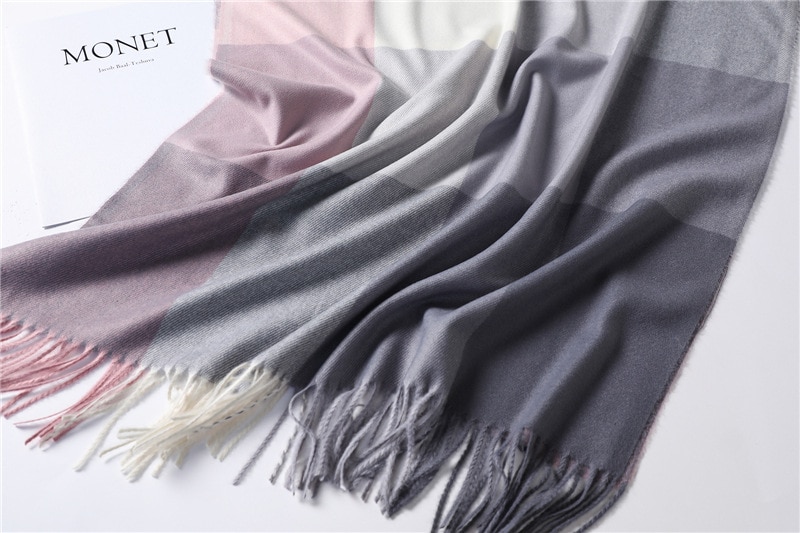 Women's Color Block Winter Scarf