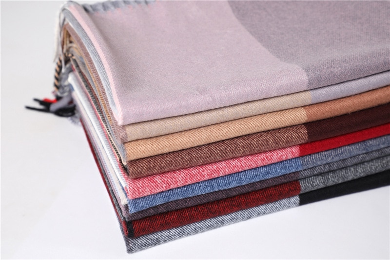 Women's Color Block Winter Scarf