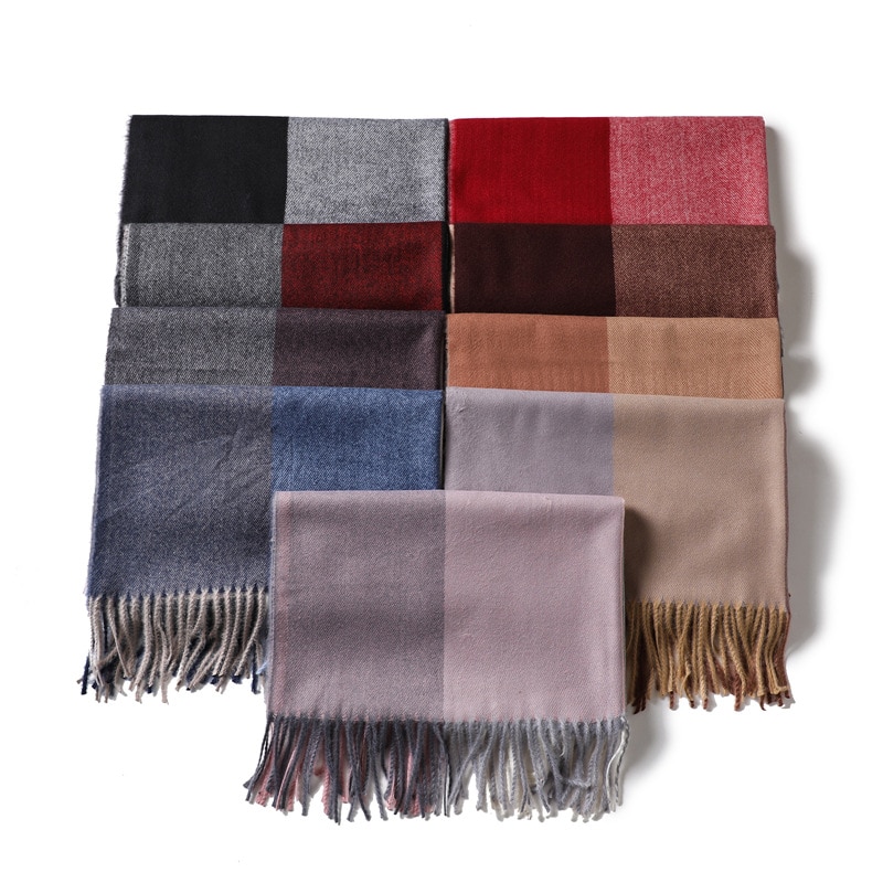 Women's Color Block Winter Scarf