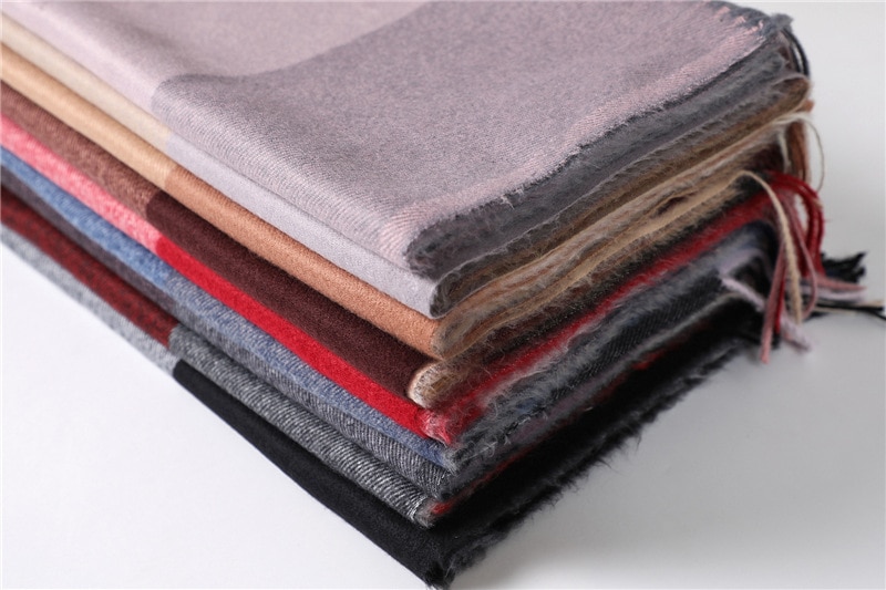 Women's Color Block Winter Scarf