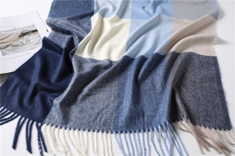 Women's Color Block Winter Scarf