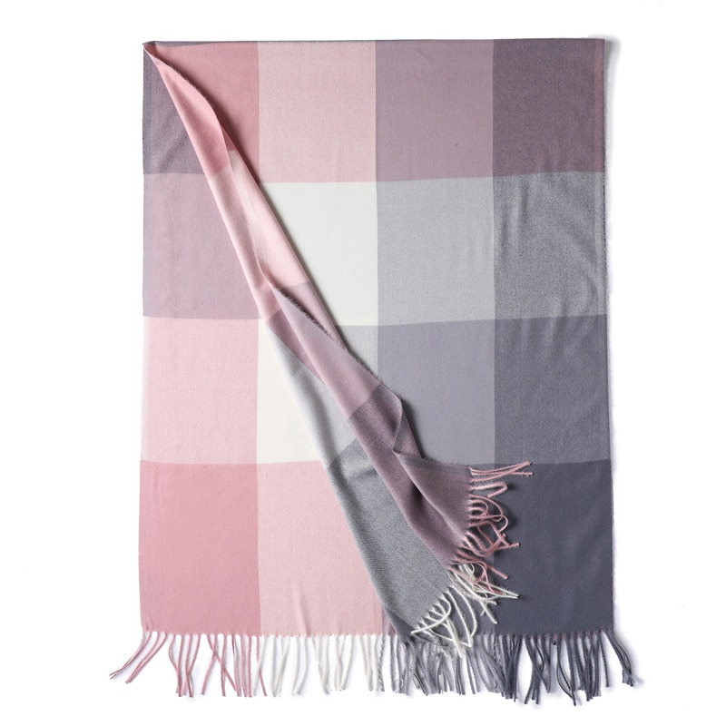 Women's Color Block Winter Scarf