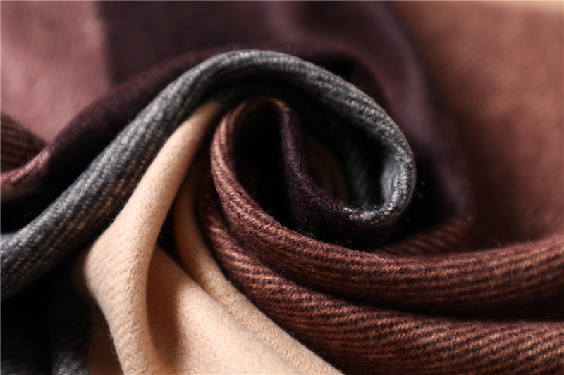 Women's Color Block Winter Scarf