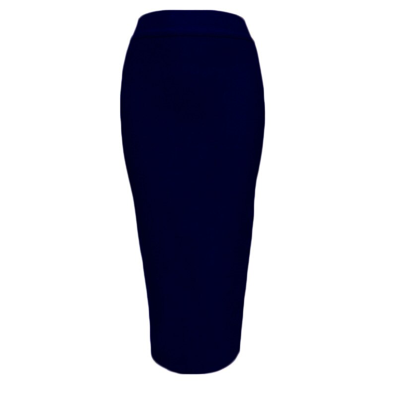 Women's Pencil Skirt with Elastic Waist