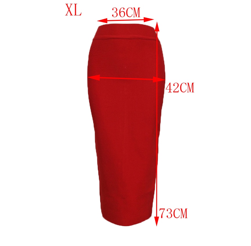 Women's Pencil Skirt with Elastic Waist