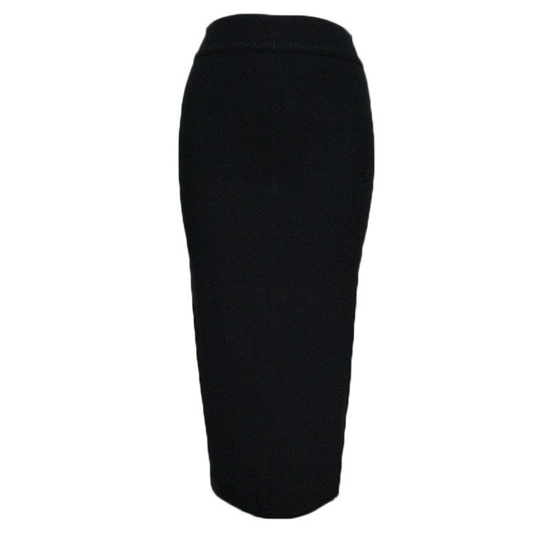 Women's Pencil Skirt with Elastic Waist