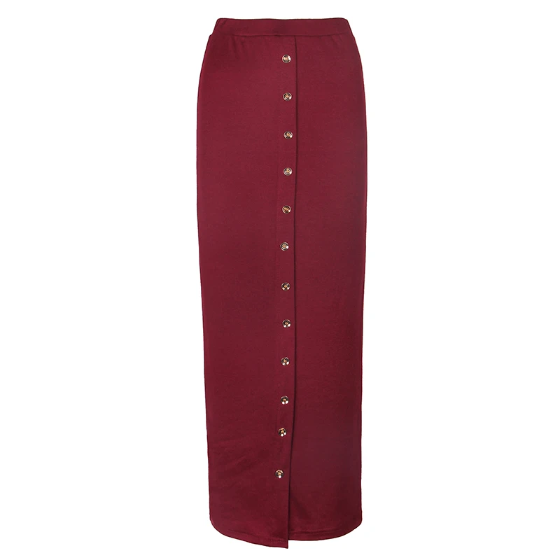 Women's Button-Up Maxi Skirt