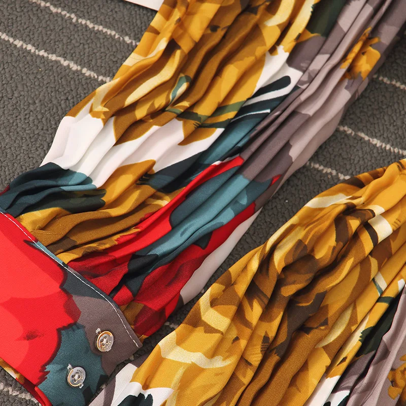 Women's Pleated Boho Dress