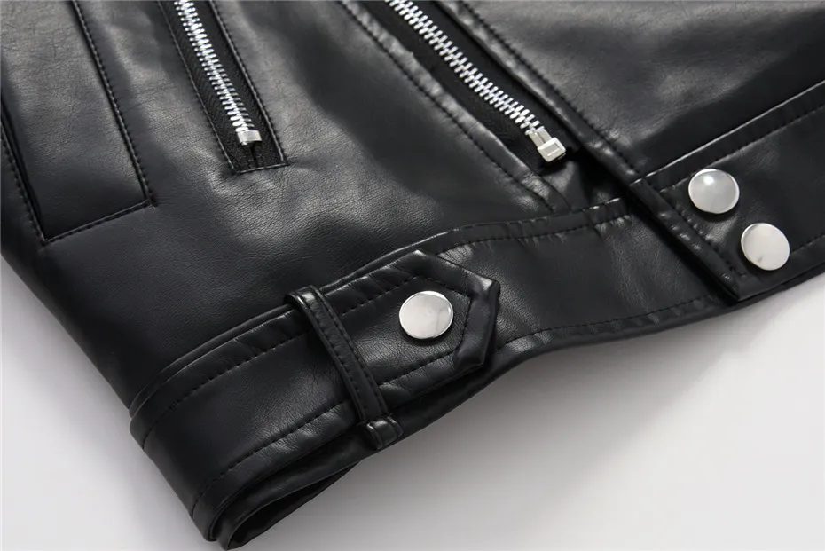 Women's Biker PU Leather Jacket