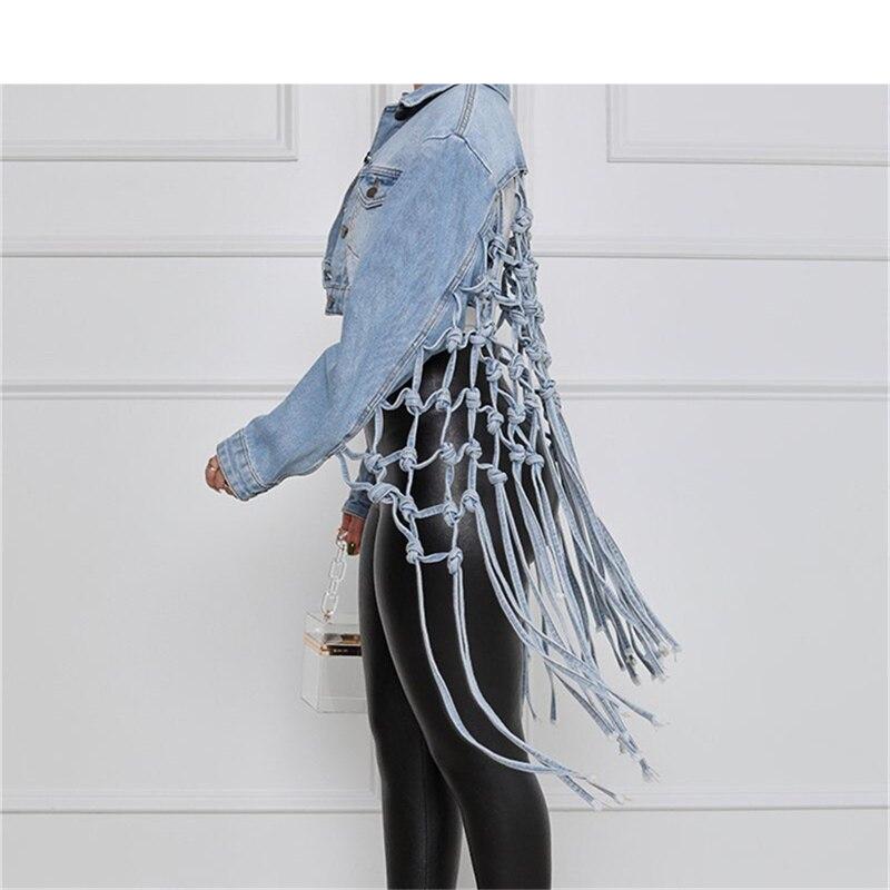 Women's Creative Tassel Denim Jacket